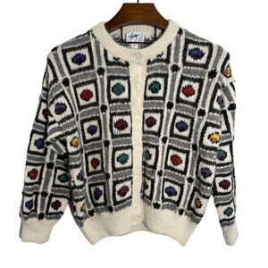 Hallet San Francisco Womens Vintage‎ Alpaca Wool Sweater Size Medium Handknit